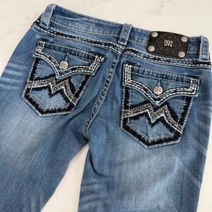 Miss Me Skinny Jeans 27 Western Cowgirl Bling‎ Rodeo Denim Embellished Pockets